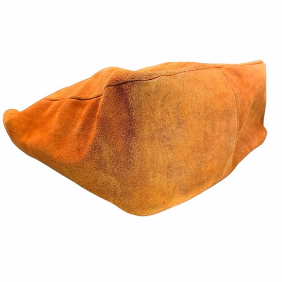 Vintage L.L.Bean Suede Tote Bag Brown XL 1980s Made in USA rare hard to find - Picture 7 of 16